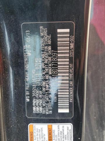 JF1ZNAA18D1718097 - 2013 TOYOTA SCION FR-S შავი ფოტო 12