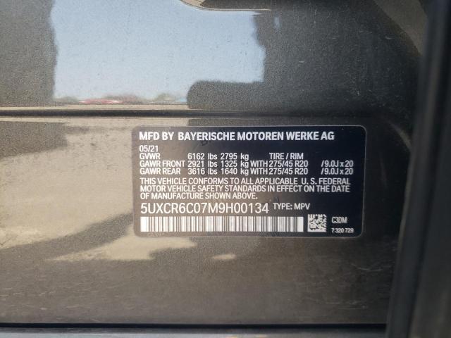 5UXCR6C07M9H00134 - 2021 BMW X5 XDRIVE40I GREEN photo 12