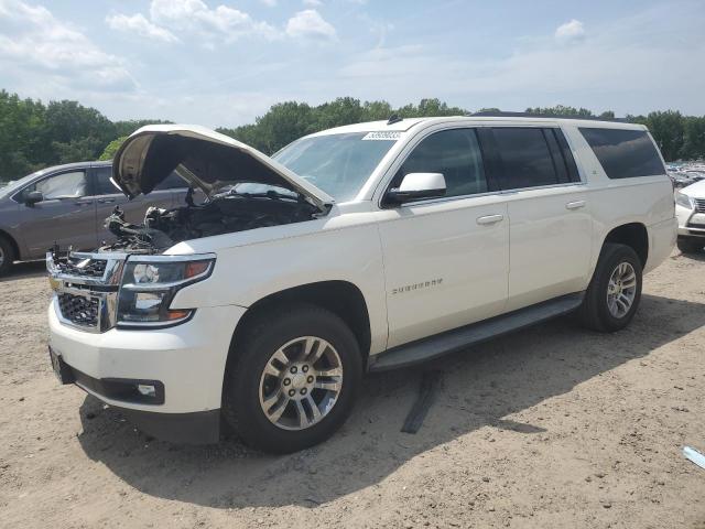 1GNSKJKCXFR174914 - 2015 CHEVROLET SUBURBAN K1500 LT WHITE photo 1