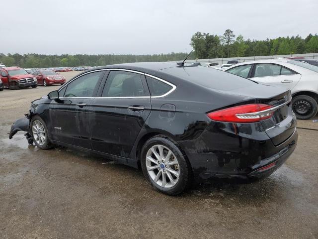 3FA6P0LU8HR400474 - 2017 FORD FUSION SE HYBRID BLACK photo 2