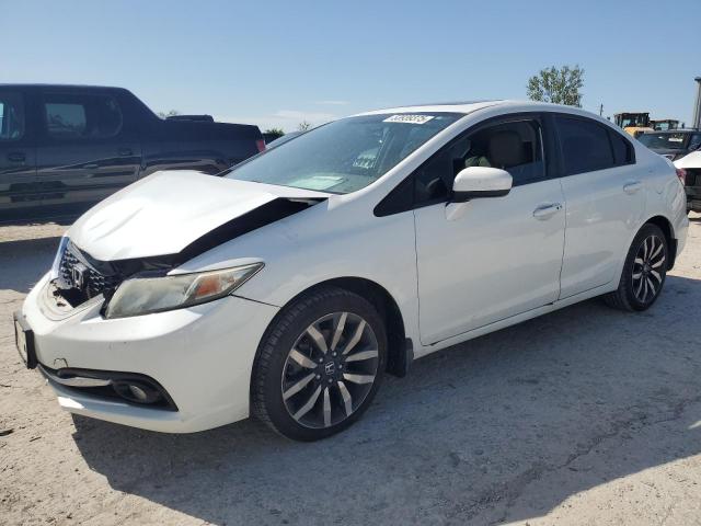 19XFB2F94FE036019 - 2015 HONDA CIVIC EXL WHITE photo 1