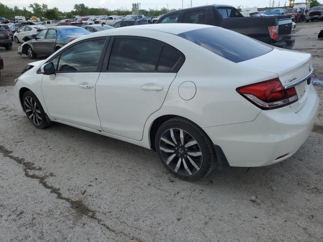 19XFB2F94FE036019 - 2015 HONDA CIVIC EXL WHITE photo 2