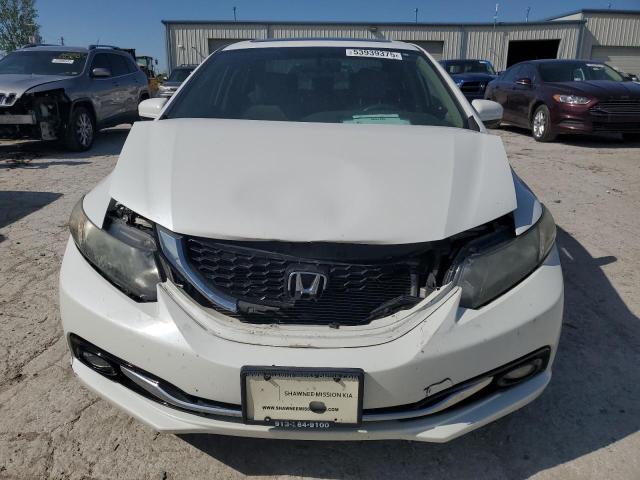19XFB2F94FE036019 - 2015 HONDA CIVIC EXL WHITE photo 5