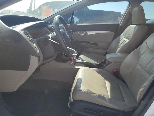 19XFB2F94FE036019 - 2015 HONDA CIVIC EXL WHITE photo 7