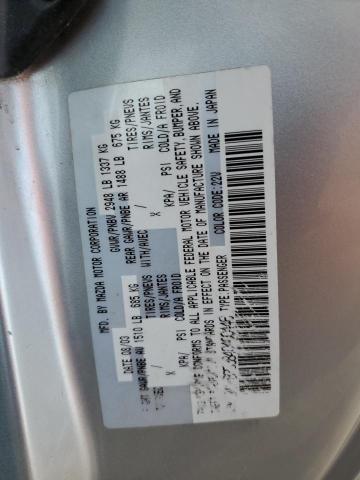 JM1NB353840400446 - 2004 MAZDA MX-5 MIATA BASE SILVER photo 12