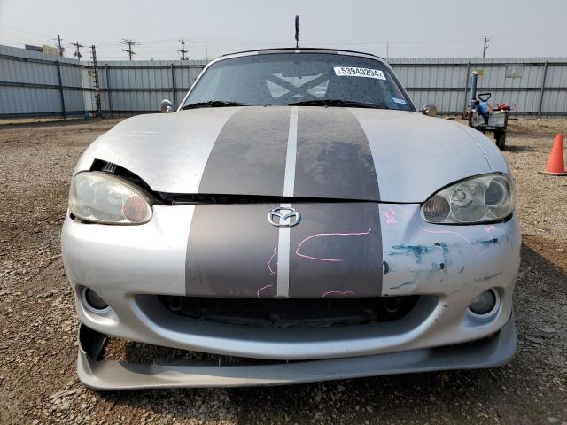 JM1NB353840400446 - 2004 MAZDA MX-5 MIATA BASE SILVER photo 5