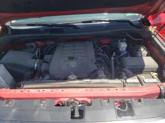 5TFHY5F12KX859691 - 2019 TOYOTA TUNDRA CREWMAX LIMITED RED photo 11