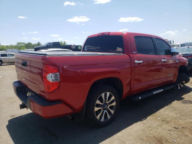 5TFHY5F12KX859691 - 2019 TOYOTA TUNDRA CREWMAX LIMITED RED photo 3