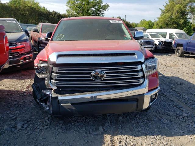 5TFHY5F12KX859691 - 2019 TOYOTA TUNDRA CREWMAX LIMITED RED photo 5