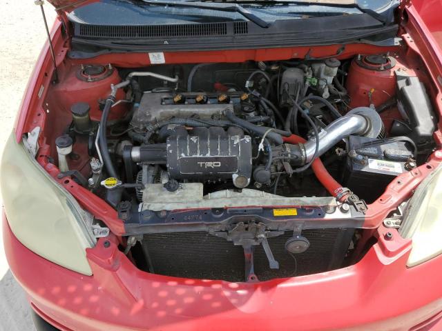 2T1KR32E54C252542 - 2004 TOYOTA COROLLA MA XR RED photo 11