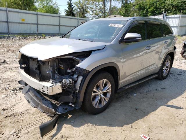 5TDJKRFH9FS207394 - 2015 TOYOTA HIGHLANDER XLE GRAY photo 1