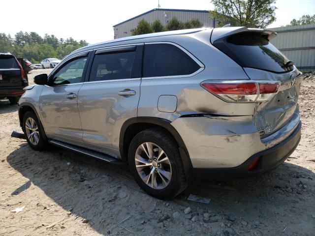 5TDJKRFH9FS207394 - 2015 TOYOTA HIGHLANDER XLE GRAY photo 2