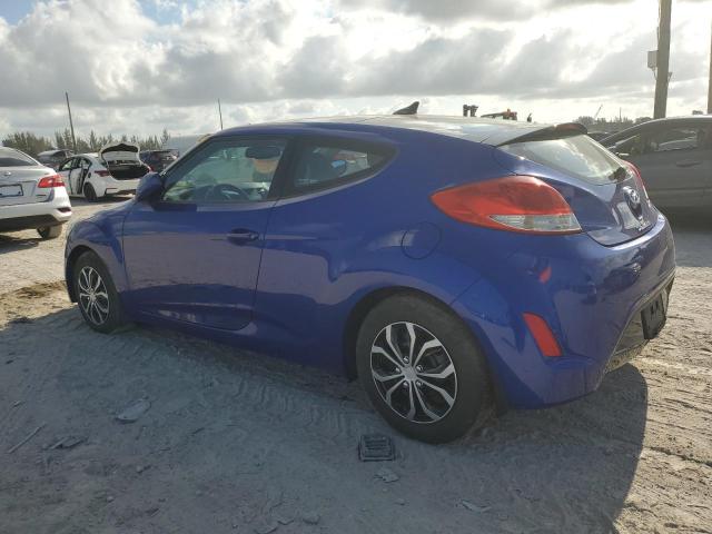 KMHTC6ADXCU057842 - 2012 HYUNDAI VELOSTER BLUE photo 2