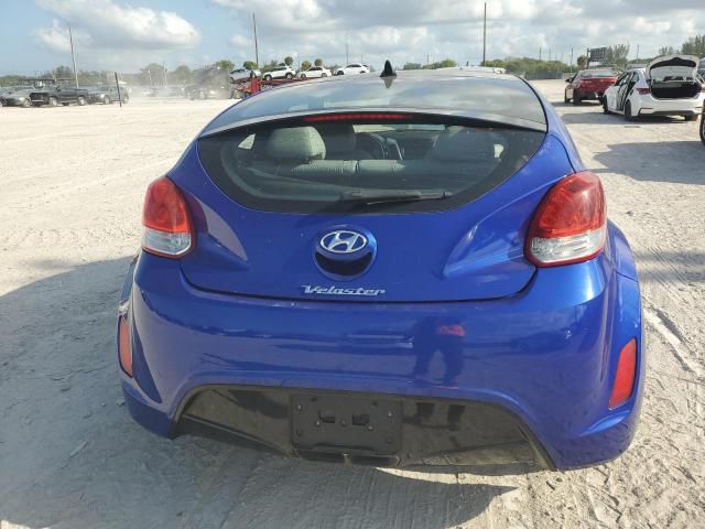 KMHTC6ADXCU057842 - 2012 HYUNDAI VELOSTER BLUE photo 6