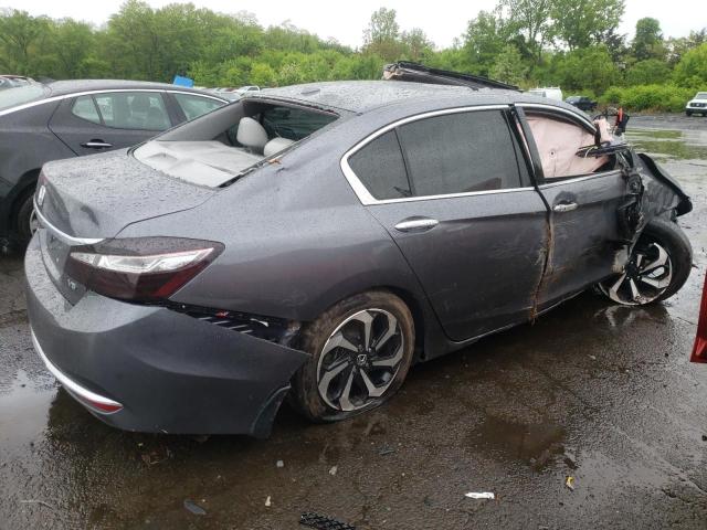 1HGCR3F86GA002956 - 2016 HONDA ACCORD EXL GRAY photo 3