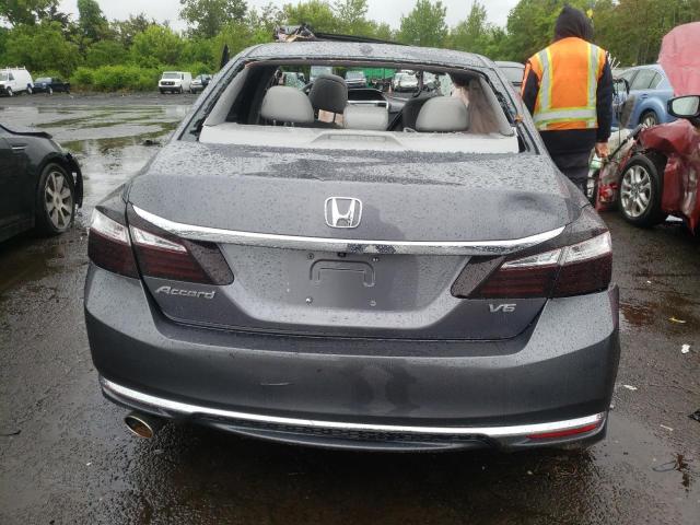 1HGCR3F86GA002956 - 2016 HONDA ACCORD EXL GRAY photo 6