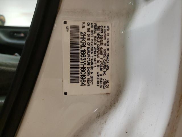 2HKRL1863YH601964 - 2000 HONDA ODYSSEY EX WHITE photo 13