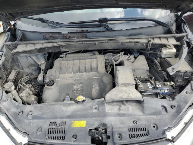 5TDKKRFH8ES020246 - 2014 TOYOTA HIGHLANDER XLE BLACK photo 12