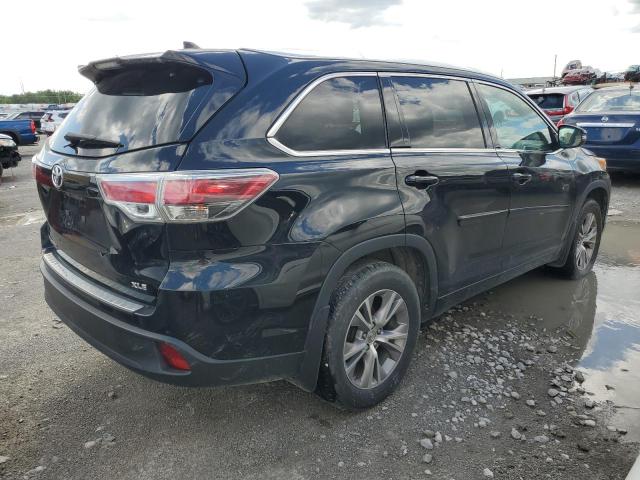 5TDKKRFH8ES020246 - 2014 TOYOTA HIGHLANDER XLE BLACK photo 3