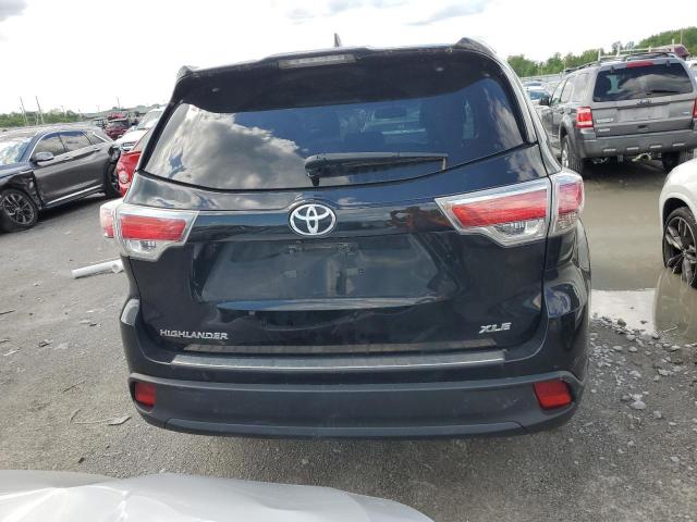 5TDKKRFH8ES020246 - 2014 TOYOTA HIGHLANDER XLE BLACK photo 6