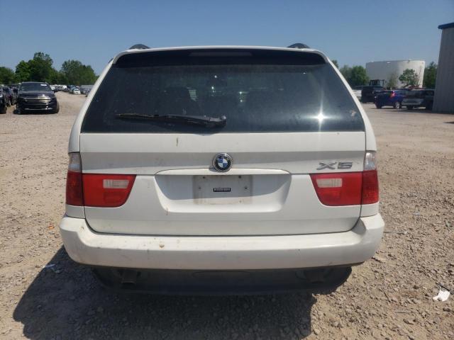 5UXFA13585LY02286 - 2005 BMW X5 3.0I WHITE photo 6