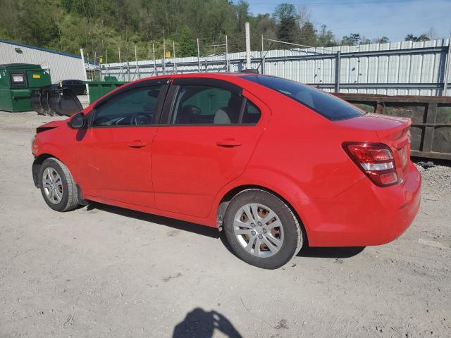 1G1JB5SH2H4160859 - 2017 CHEVROLET SONIC LS RED photo 2
