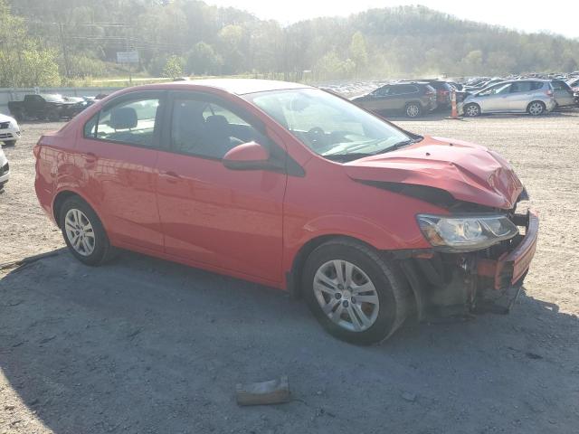 1G1JB5SH2H4160859 - 2017 CHEVROLET SONIC LS RED photo 4