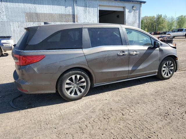 5FNRL6H75MB017225 - 2021 HONDA ODYSSEY EXL GRAY photo 3