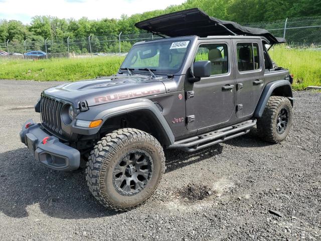 1C4HJXFN2JW145714 - 2018 JEEP WRANGLER RUBICON GRAY photo 1