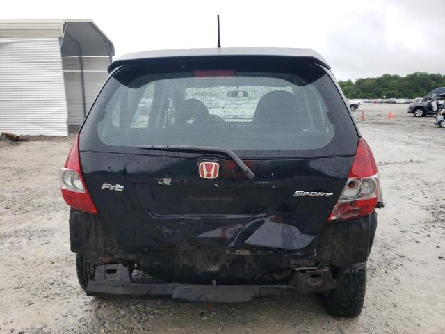 JHMGD38677S001110 - 2007 HONDA FIT S GRAY photo 6