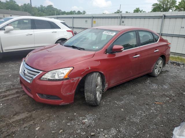 3N1AB7AP4EY325334 - 2014 NISSAN SENTRA S RED photo 1