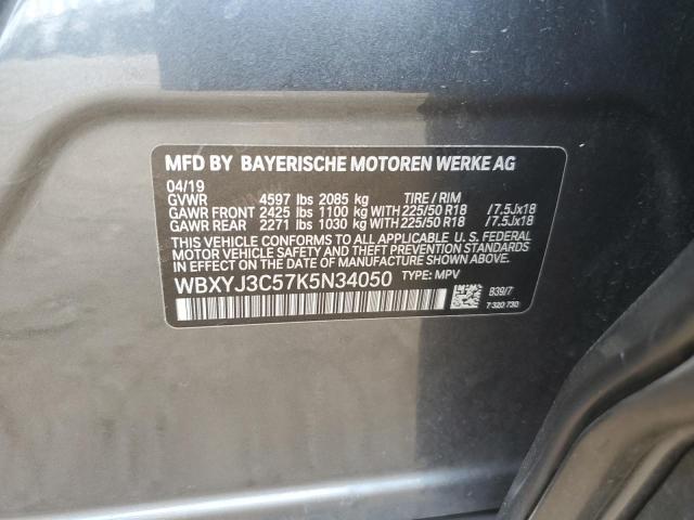 WBXYJ3C57K5N34050 - 2019 BMW X2 SDRIVE28I GRAY photo 14