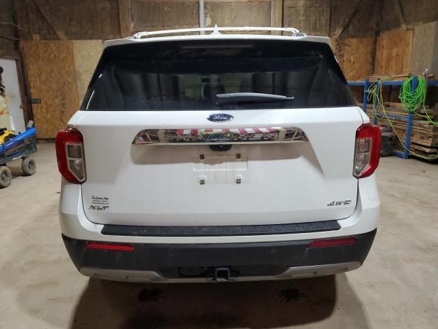 1FMSK8DH1NGA40857 - 2022 FORD EXPLORER XLT WHITE photo 6