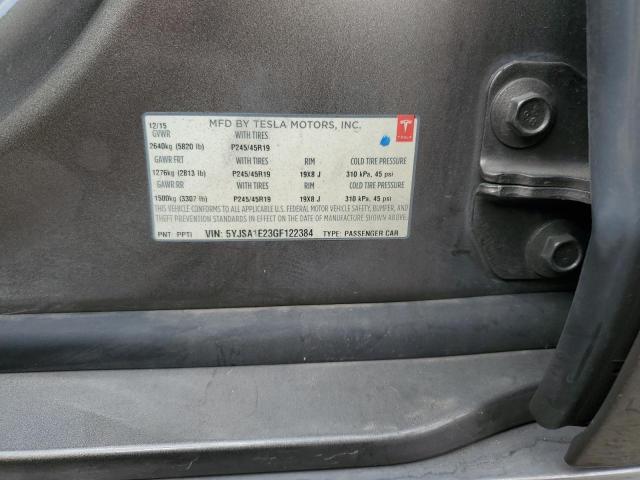 5YJSA1E23GF122384 - 2016 TESLA MODEL S Qəhvəyi foto 12