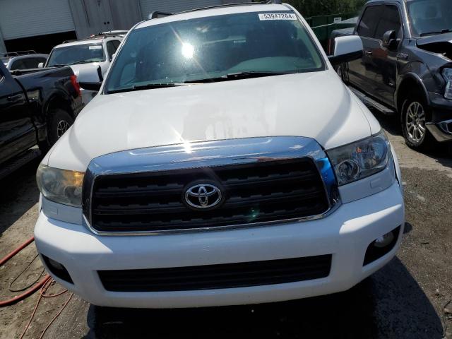 5TDZY5G11BS035593 - 2011 TOYOTA SEQUOIA SR5 WHITE photo 5