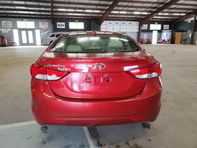 KMHDH4AE7BU107842 - 2011 HYUNDAI ELANTRA GLS RED photo 6