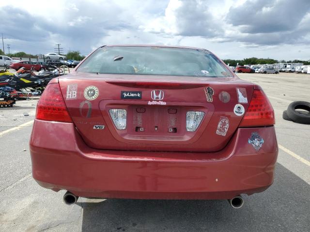 1HGCM66477A023831 - 2007 HONDA ACCORD SE RED photo 6