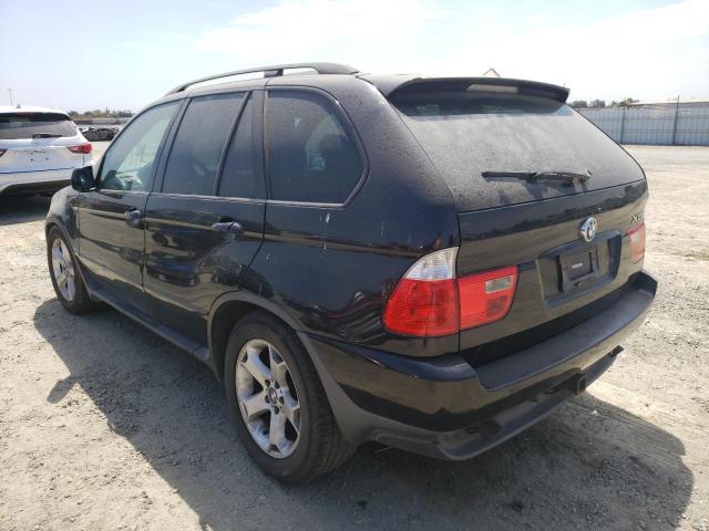 5UXFA13565LY03792 - 2005 BMW X5 3.0I BLACK photo 3