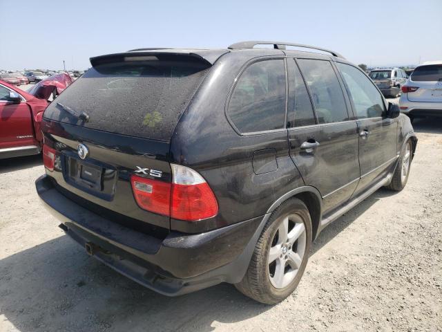 5UXFA13565LY03792 - 2005 BMW X5 3.0I BLACK photo 4