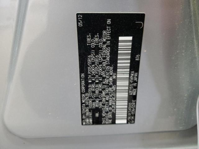 JTLZE4FE4CJ017485 - 2012 TOYOTA SCION XB 银色 照片 13