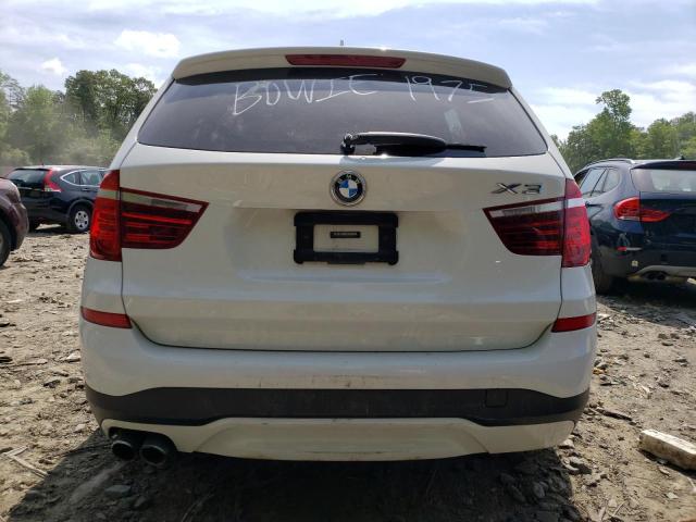 5UXWZ7C34H0V91975 - 2017 BMW X3 SDRIVE28I WHITE photo 6