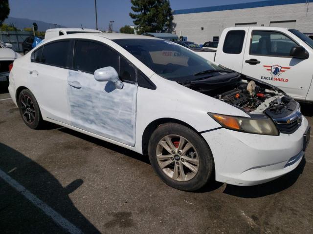 19XFB2F51CE309572 - 2012 HONDA CIVIC LX WHITE photo 4