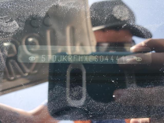 5TDJKRFHXES044415 - 2014 TOYOTA HIGHLANDER XLE GRAY photo 13