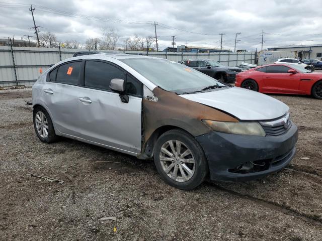 19XFB2F86CE093504 - 2012 HONDA CIVIC EX Gümüş fotoğraf 4