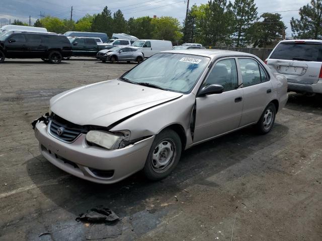 2T1BR12E81C438902 - 2001 TOYOTA COROLLA CE SILVER photo 1