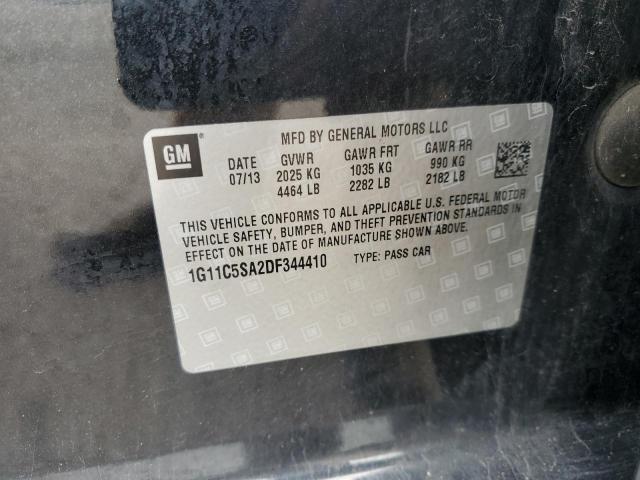 1G11C5SA2DF344410 - 2013 CHEVROLET MALIBU 1LT BLACK photo 12