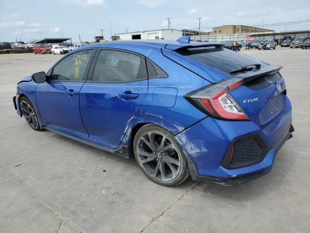 SHHFK7H45JU219154 - 2018 HONDA CIVIC SPORT 蓝色 照片 2