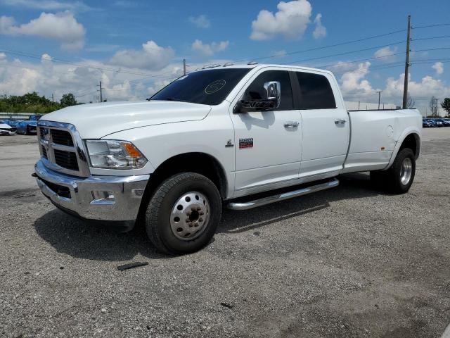 3C63DRJLXCG327835 - 2012 DODGE RAM 3500 LARAMIE WHITE photo 1