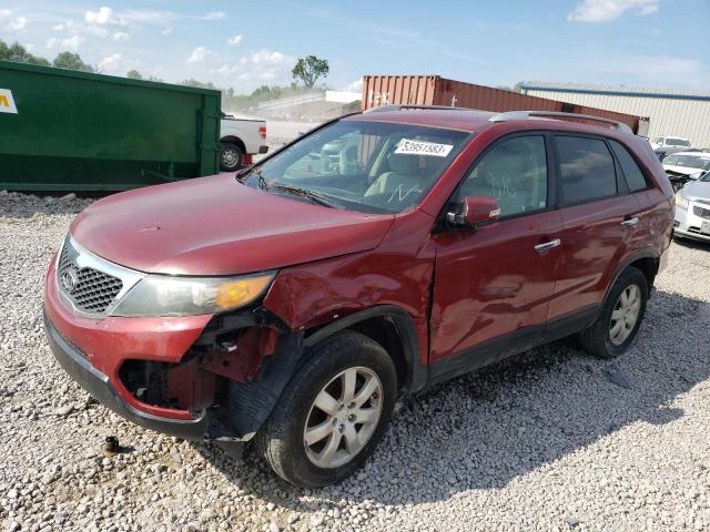 5XYKT3A14BG056058 - 2011 KIA SORENTO BASE BURGUNDY photo 1