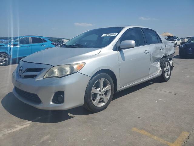 5YFBU4EE7CP038098 - 2012 TOYOTA COROLLA BASE SILVER photo 1